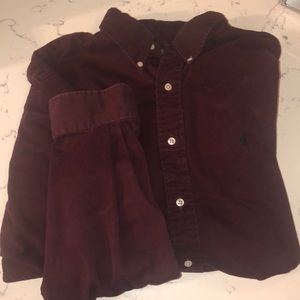 Long sleeve Maroon Ralph Lauren polo
